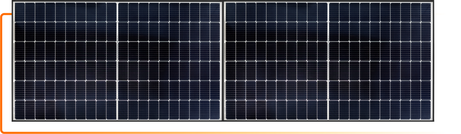 bordered Solar panel